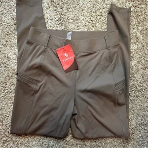 NWT Santiny Equestrian Pants Womens Size Medium Brown Stretch Breeches